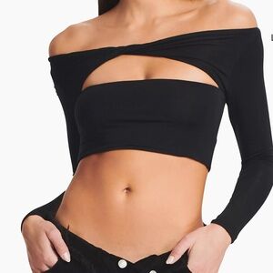 SER.O.YA $135 Sexy Crop Top Cut Out SAKS REVOLVE NWT Size Small
